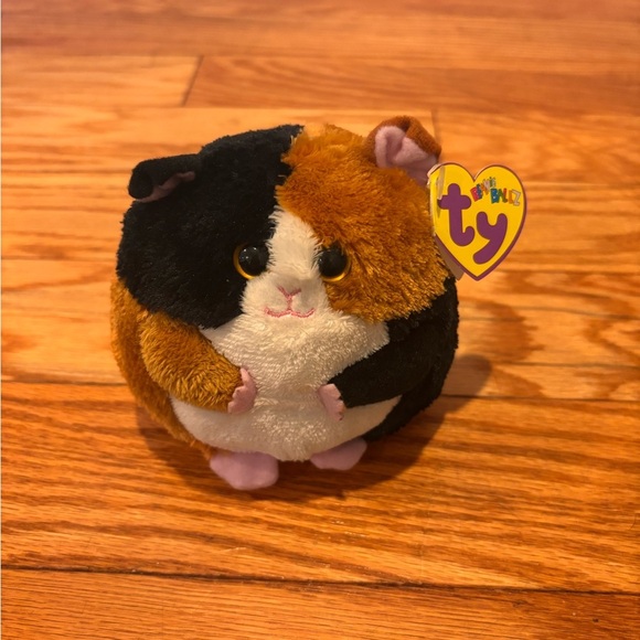Ty Beanie Ballz Speedy the Guinea Pig Ball 5" 13cm Rare Plush Stuffed Toy New - Picture 1 of 4